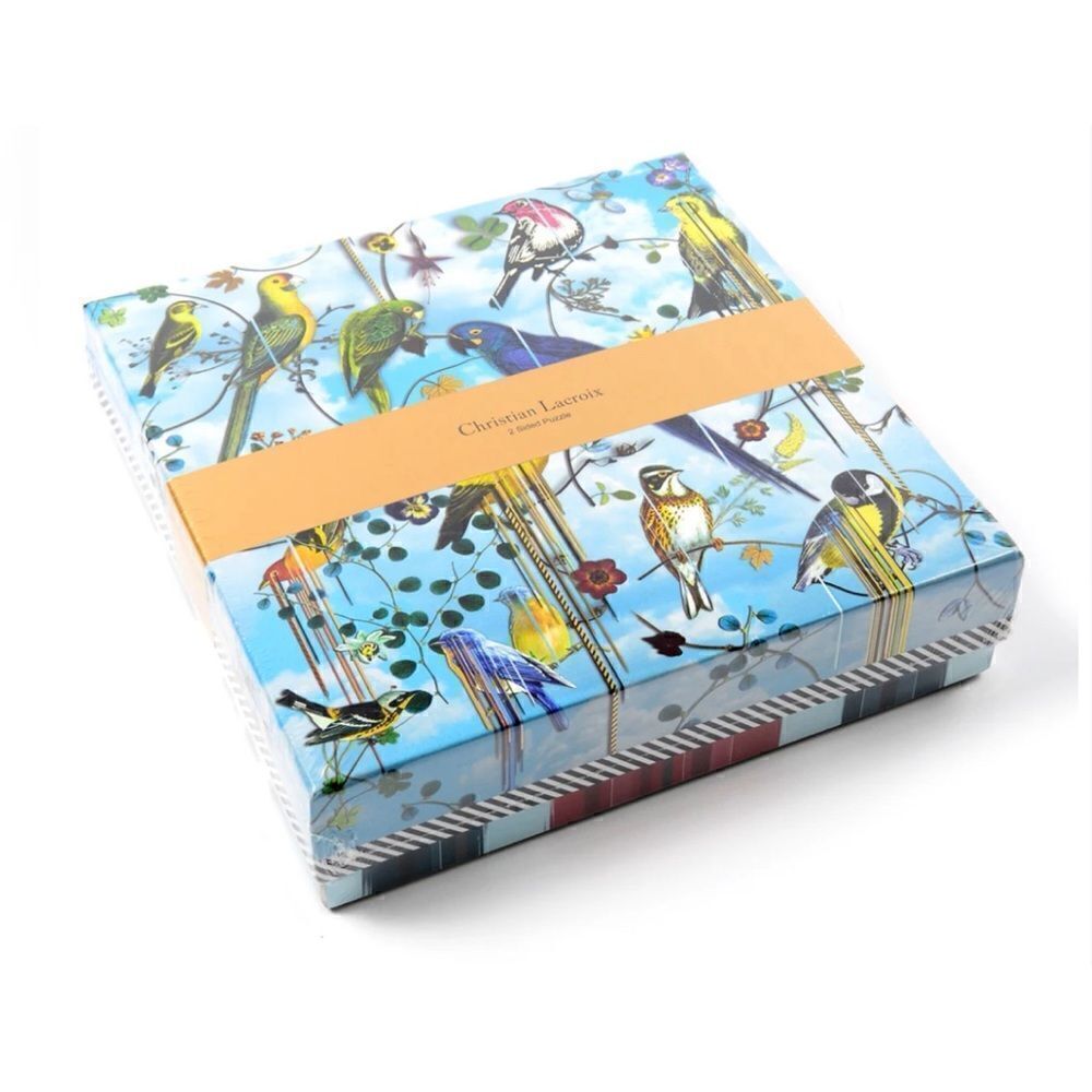 CHRISTIAN LACROIX DOUBLE SIDED JIGSAW PUZZLE WITH BIRDS / New